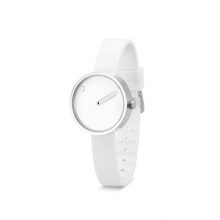 Horloge wit/staal 30mm - Afbeelding 3