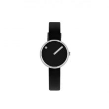 Horloge zwart/staal 30mm