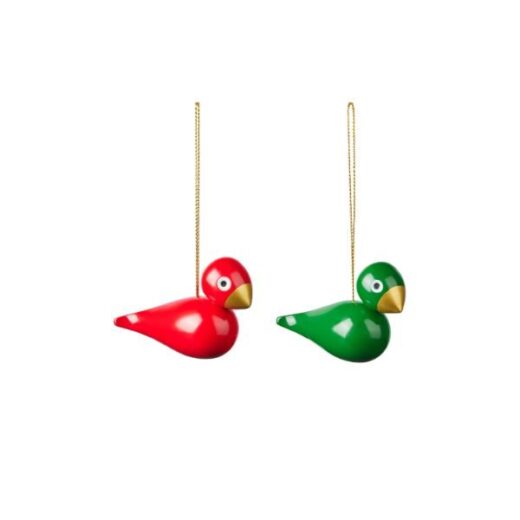 Christmas birds set van 2